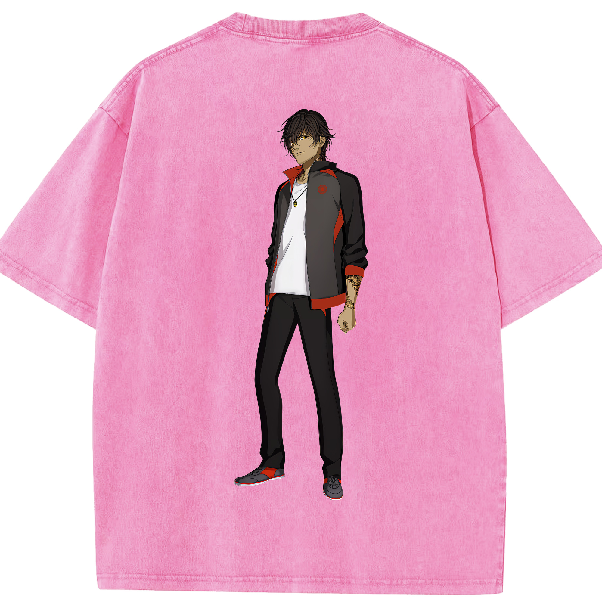 （画像用） 刀剣乱舞 Touken Ranbu 綿100% ヴィンテージ風 半袖Tシャツ（背面プリント）